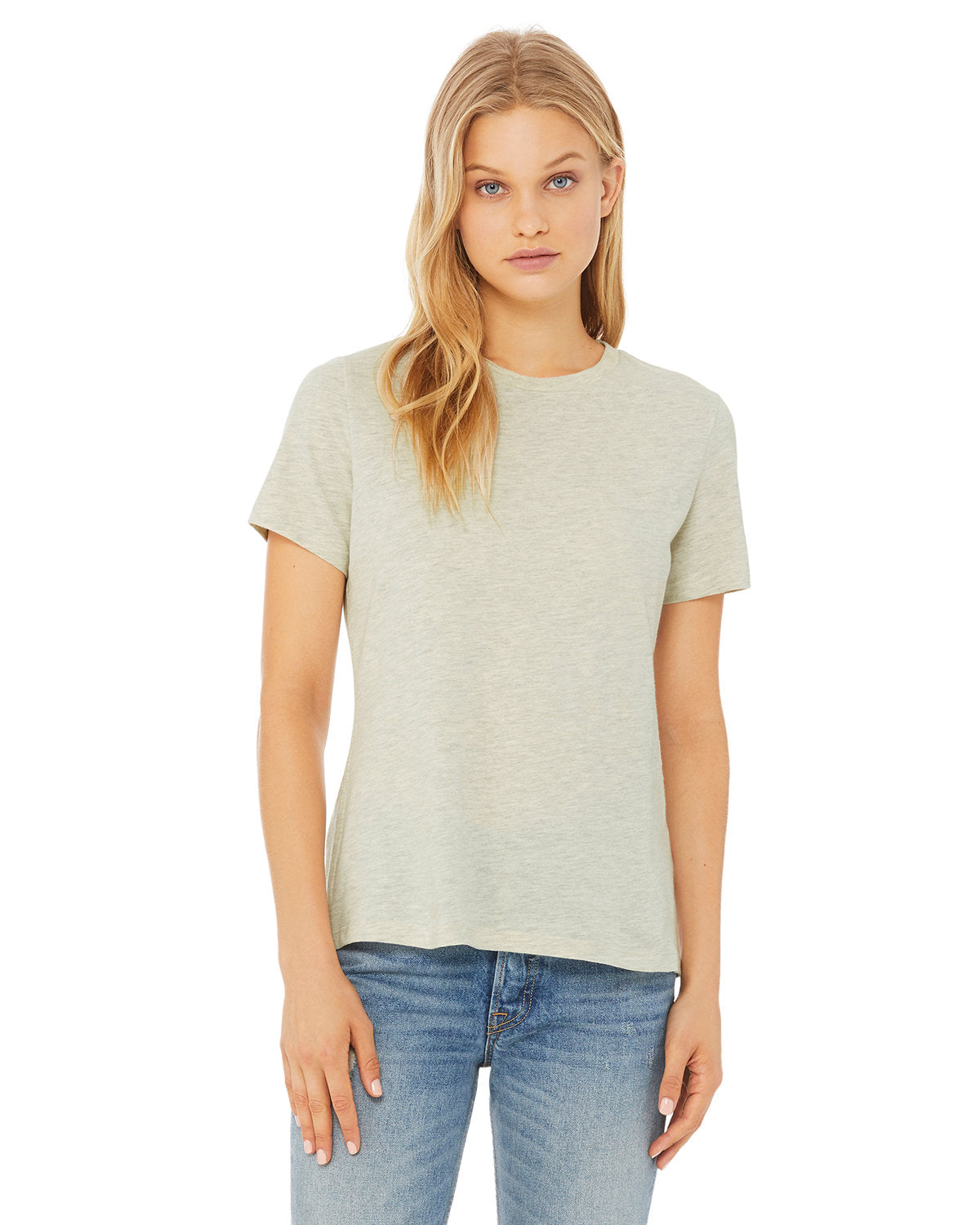 BELLA + CANVAS 6400CVC Women's Relaxed Fit Heather CVC Tee